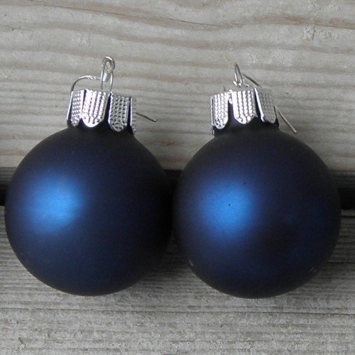 Ohrbehang dunkelblau matt 30mm