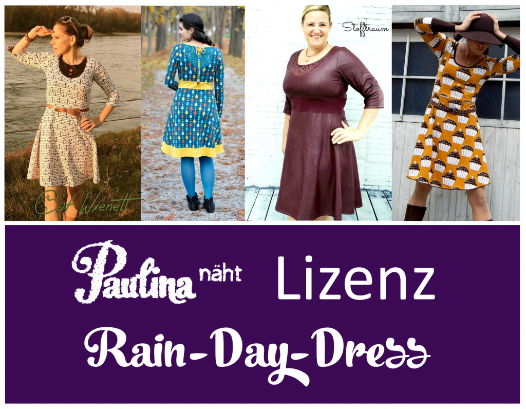 Lizenz Schnittmuster “Rain-Day-Dress” Größe 32/34 – 48/50