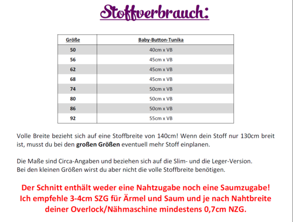 Baby-Button-Tunika Kindertunika mit Knopfleiste an der Schulter Gr. 50-92 – Bild 11