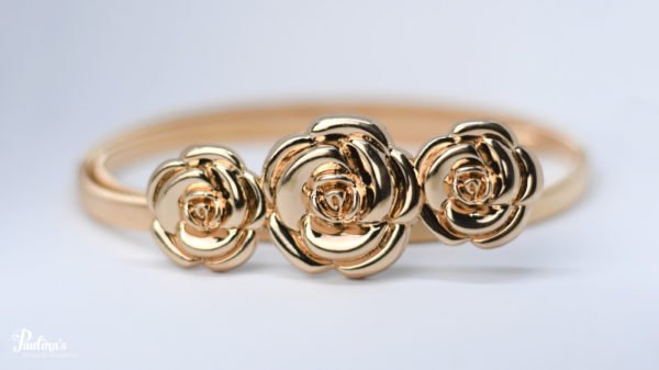 Taillengürtel elastisch, Rosen gold