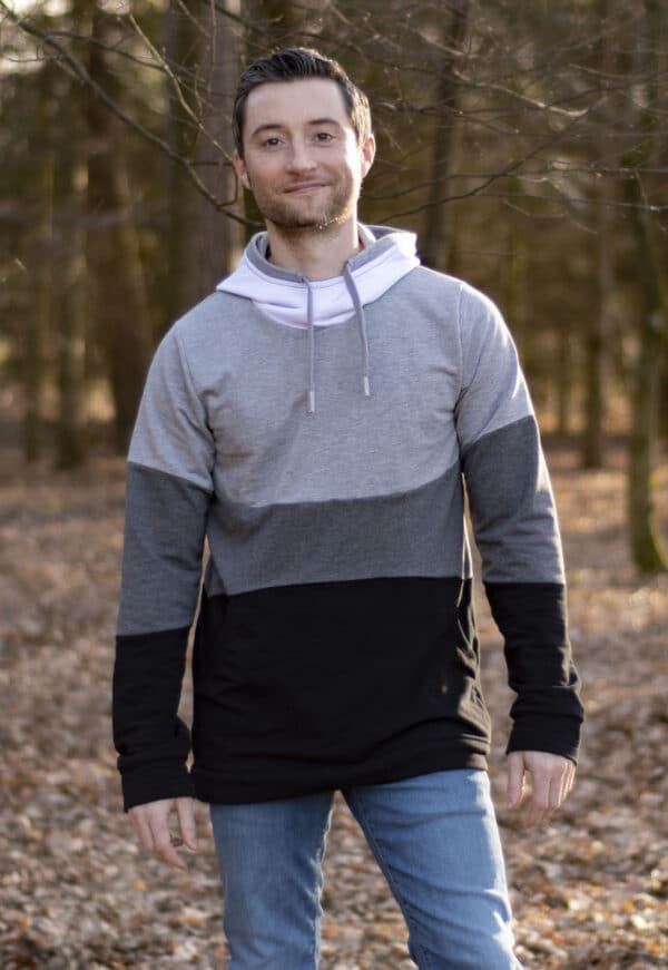 Bow-Cut-Hoodie MEN in den Größen XS-XXL