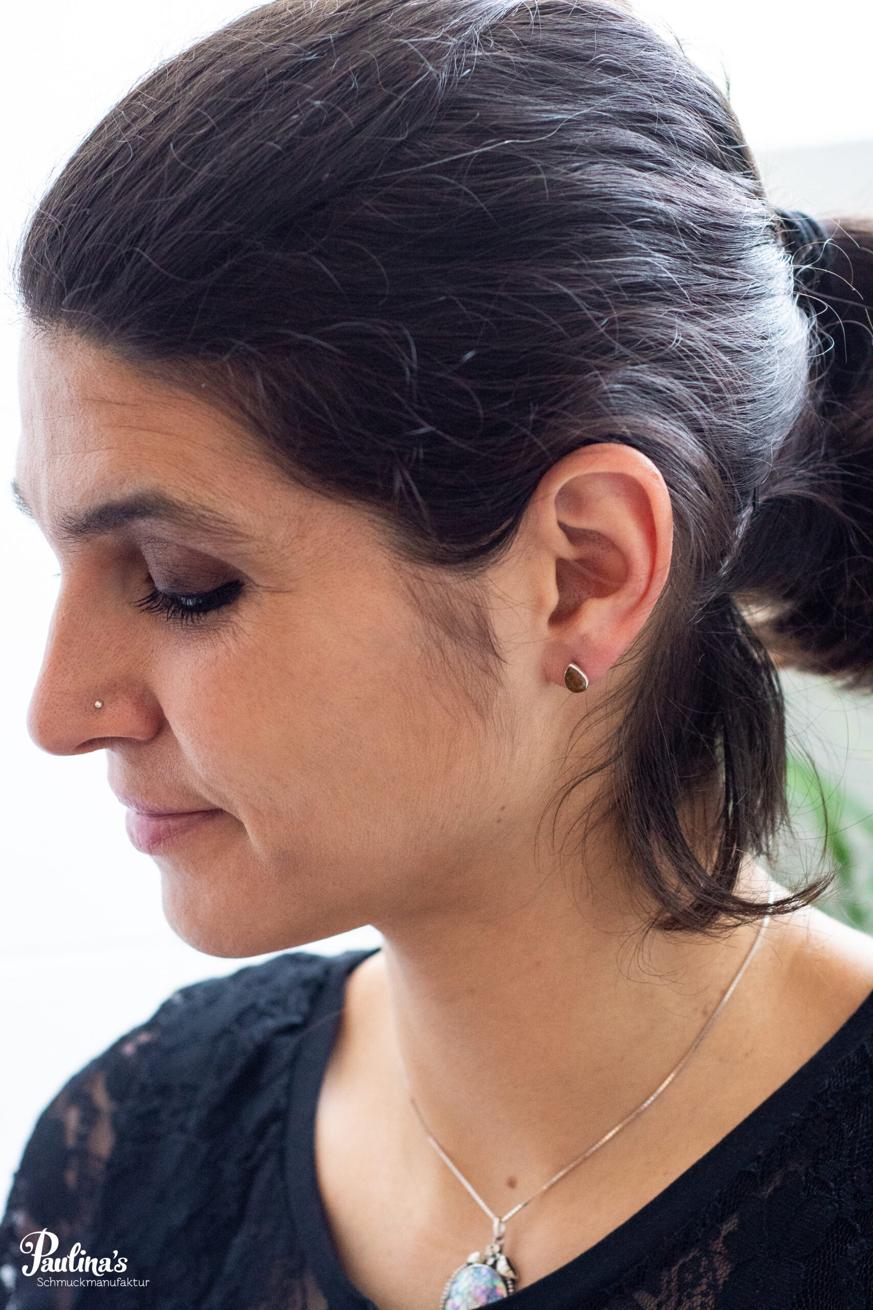 Ring mit Unakit und Sterling-Silber – Bild 6