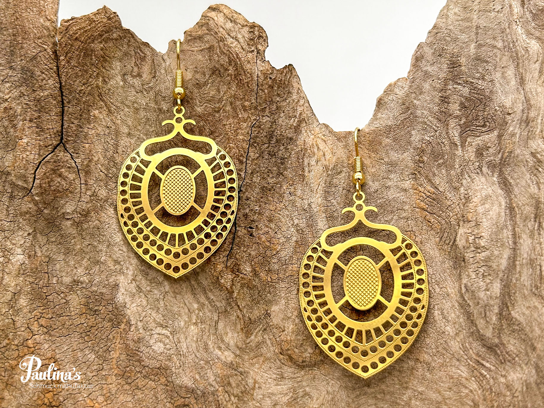 Löwenzahn-Energie-Ohrgehänge Edelstahl Ägypten – Bild 2