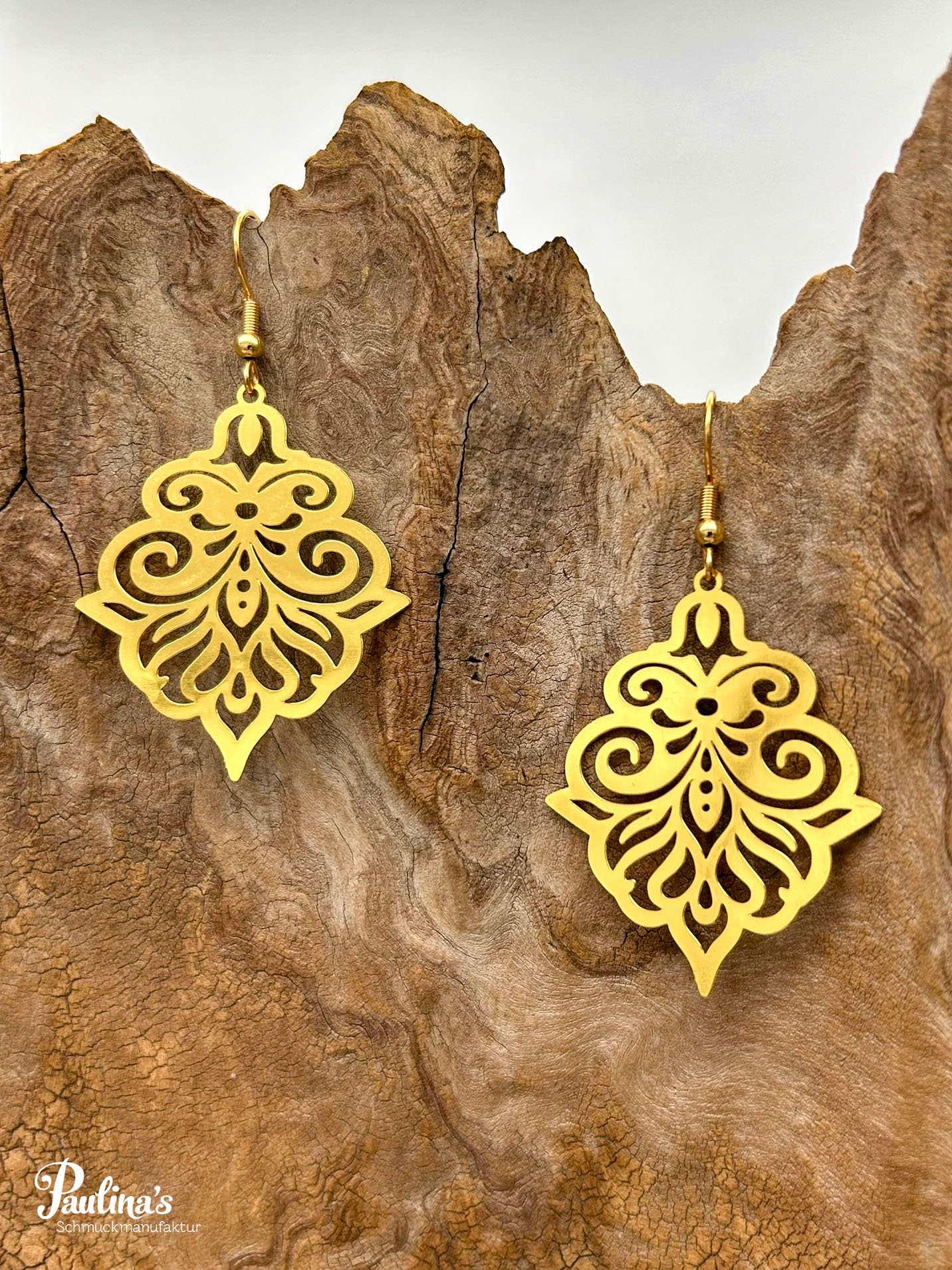 Basis-Energie-Ohrgehänge Edelstahl Gregorian – Bild 2